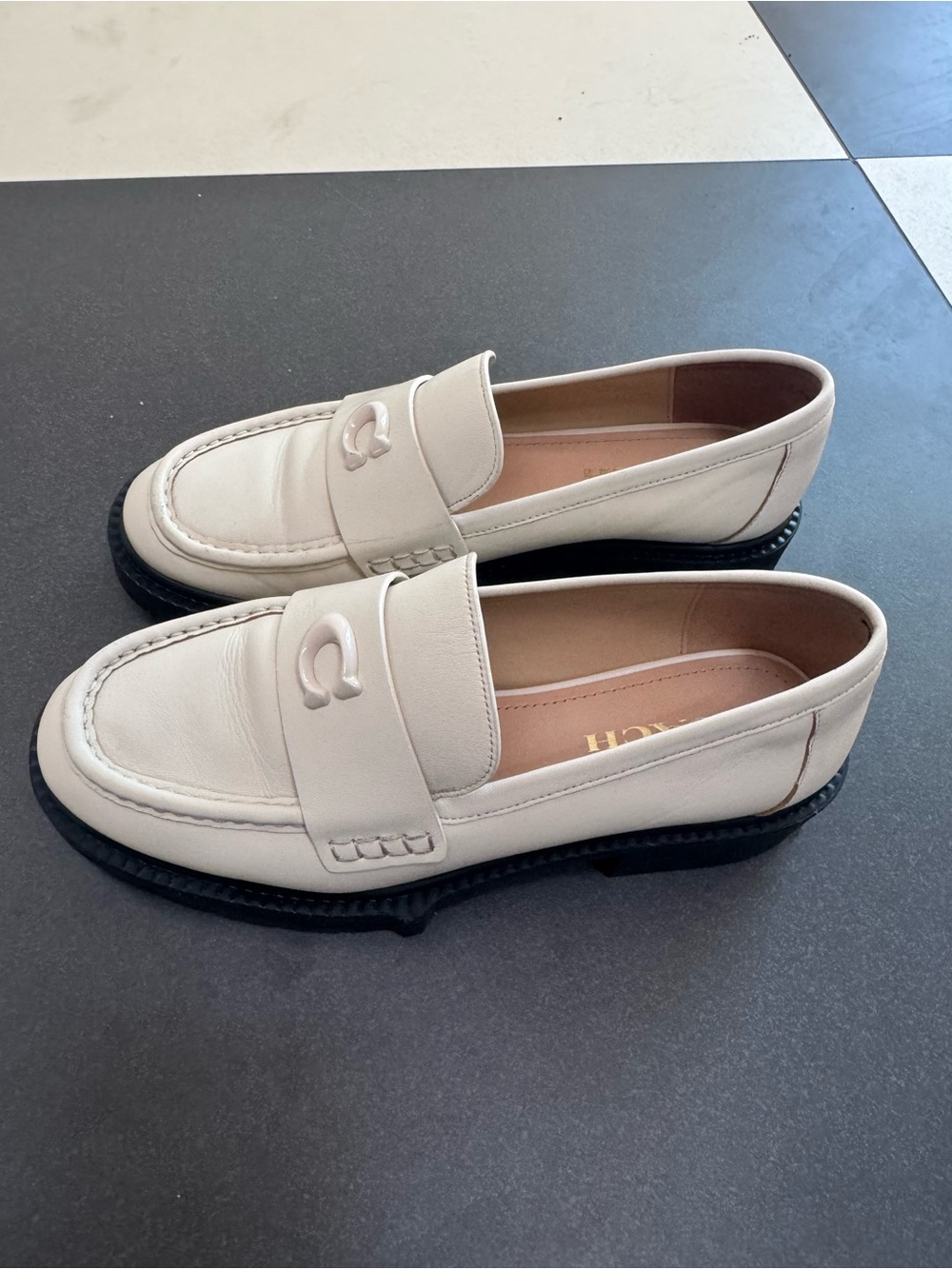 Coach Chalk/White Women’s Leah Platform Loafer